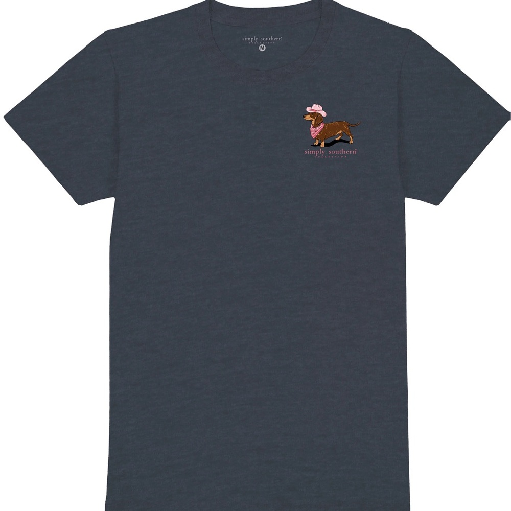 Simply Southern Dolly Parton Weenie Dog YOURS Smile Tee Women’s XL T-shirt NEW - Picture 2 of 7